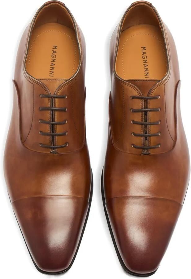 Magnanni Leren Oxford schoenen Bruin - Foto 3