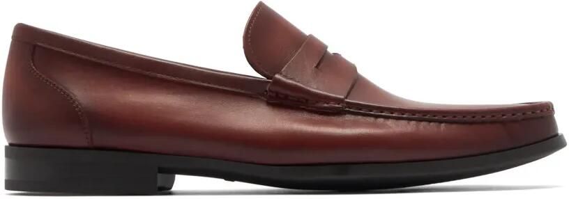 Magnanni Leren penny loafers Bruin