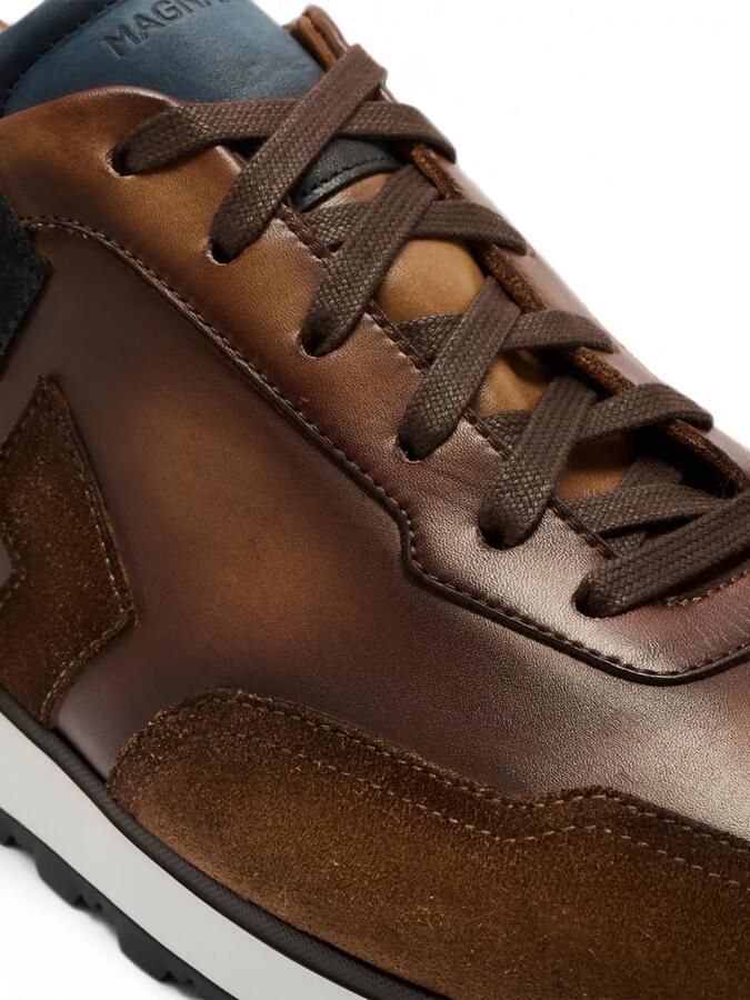 Magnanni Leren sneakers met vlakken Bruin - Foto 2