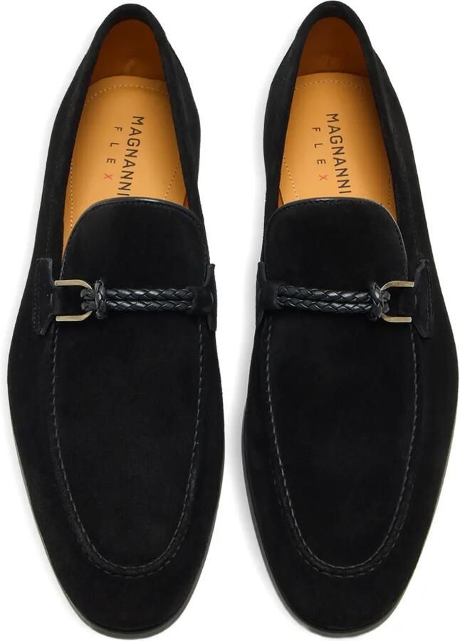 Magnanni Loafers met gevlochten band Zwart