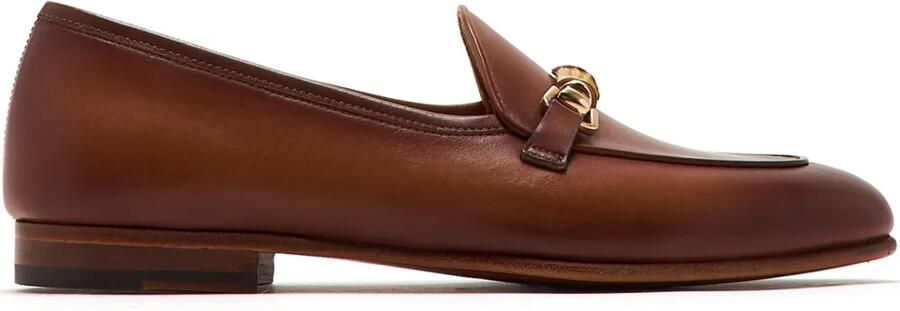 Magnanni Loafers met horsebitdetail Bruin