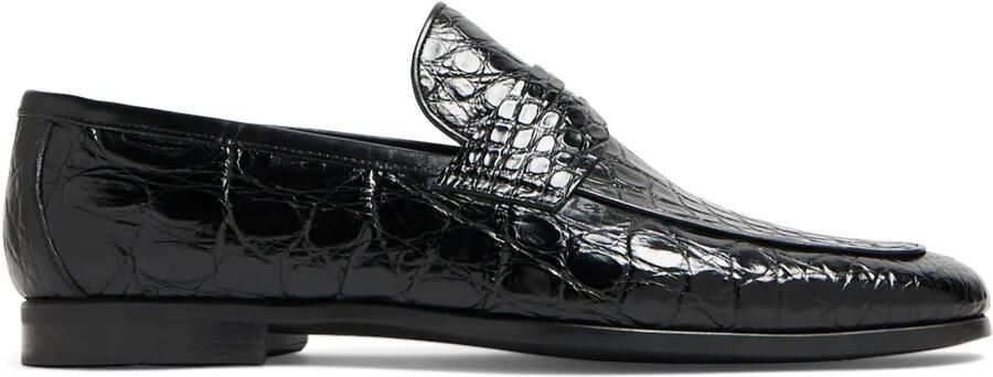 Magnanni Loafers met reliëf textuur Zwart
