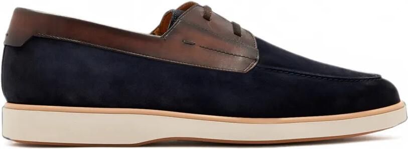 Magnanni Lucius bootschoenen met vlakken en veters Blauw