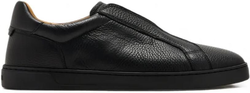 Magnanni Nitro leren sneakers met textuur Zwart