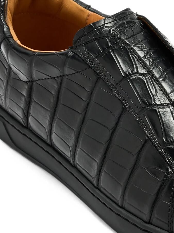 Magnanni Nitro slip-on sneakers met alligator-effect Zwart - Foto 2