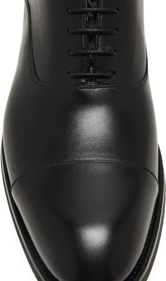 Magnanni Oxford schoenen met bewerkte neus Zwart - Foto 3