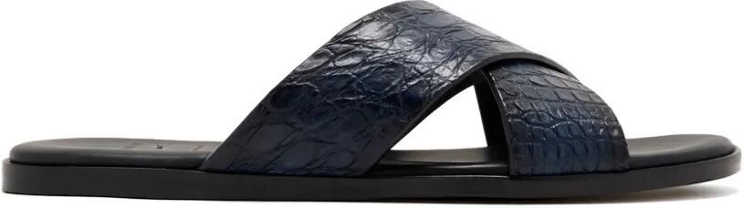 Magnanni Platte leren sandalen Blauw