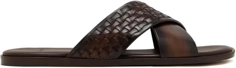 Magnanni Sandalen met geweven kruis Bruin