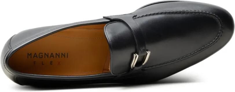 Magnanni Silvano leren loafers met band Zwart - Foto 4