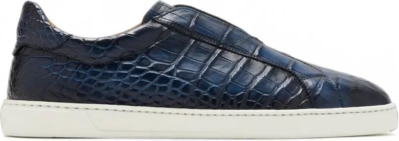 Magnanni Slip-on sneakers met alligator-effect Blauw