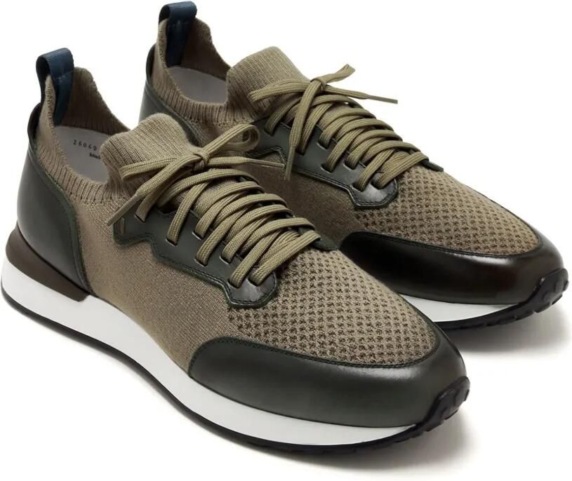 Magnanni Sneakers met mesh vlakken Groen