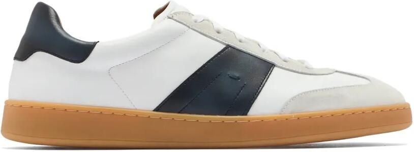Magnanni Sneakers met suède afwerking en vlakken Wit