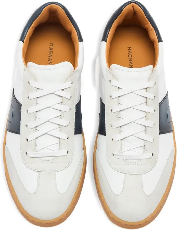 Magnanni Sneakers met suède afwerking en vlakken Wit - Foto 2