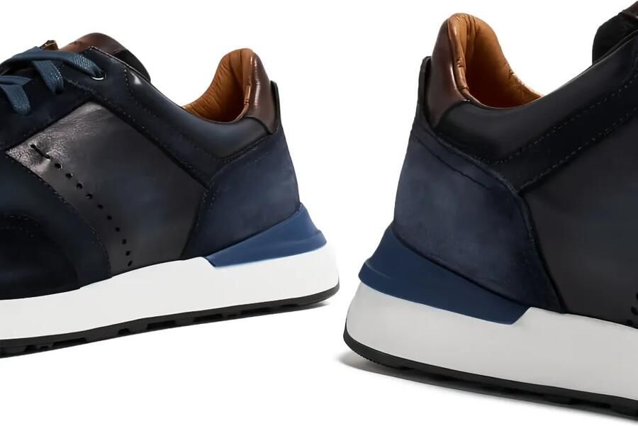 Magnanni Sneakers met suède vlak Blauw - Foto 3