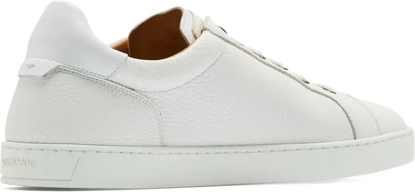 Magnanni Sneakers van bewerkt leer en elastisch kant Wit - Foto 4