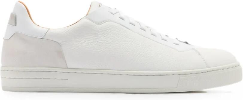 Magnanni Sneakers van bewerkt leer met vlakken Wit