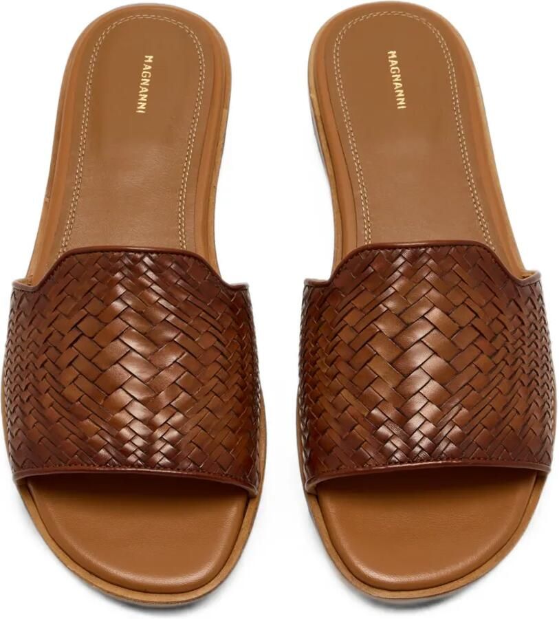 Magnanni Solara geweven leren sandalen Bruin - Foto 3