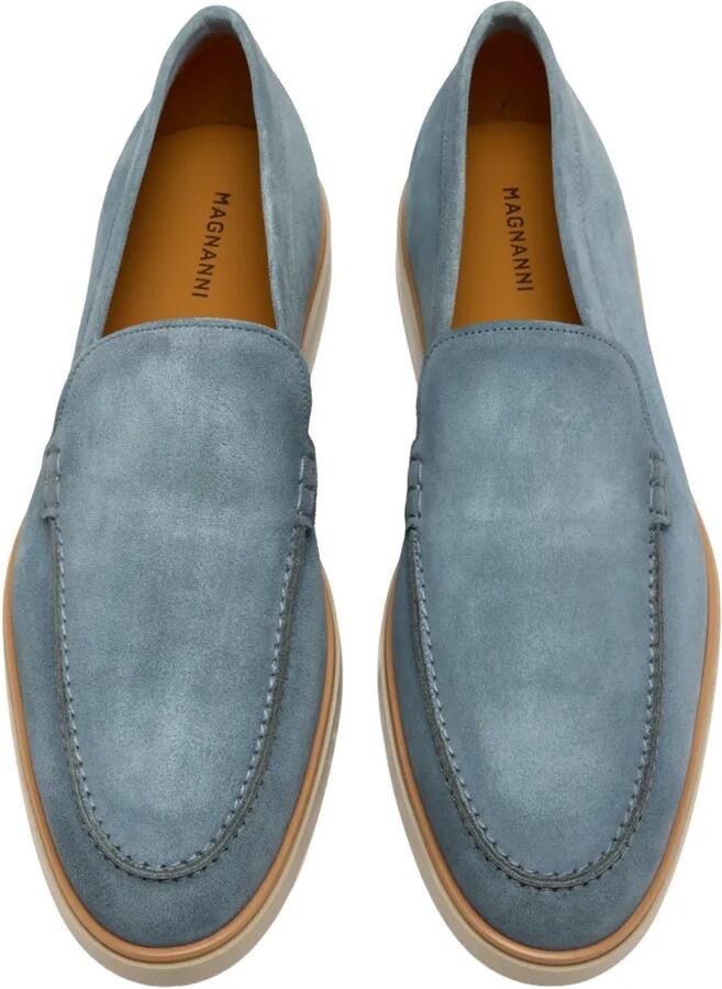 Magnanni Suède loafers Blauw - Foto 3