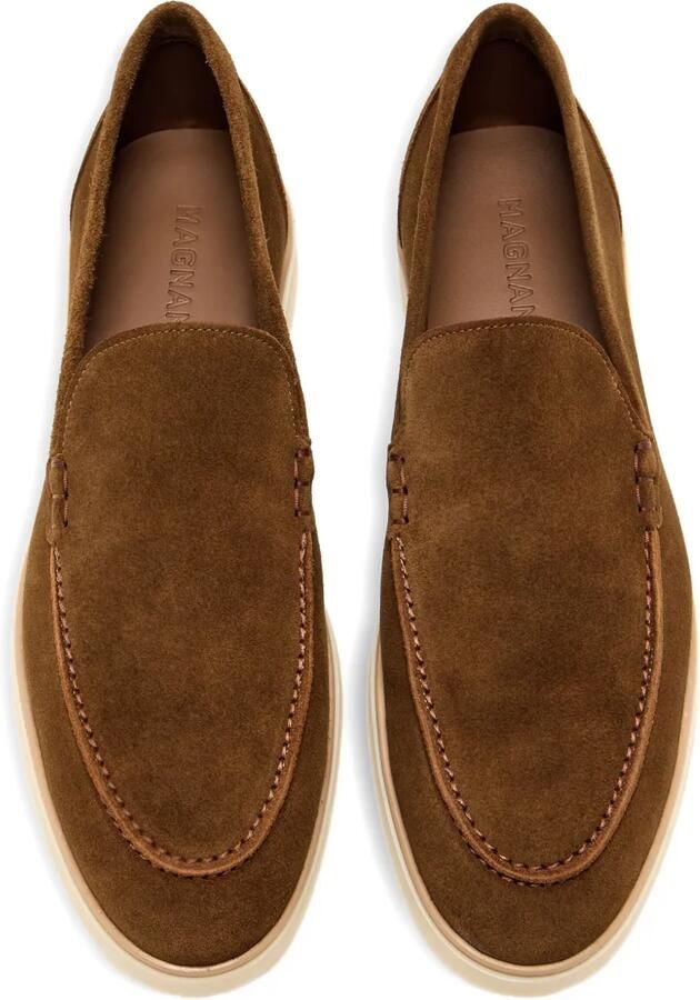 Magnanni Suède loafers Bruin - Foto 3