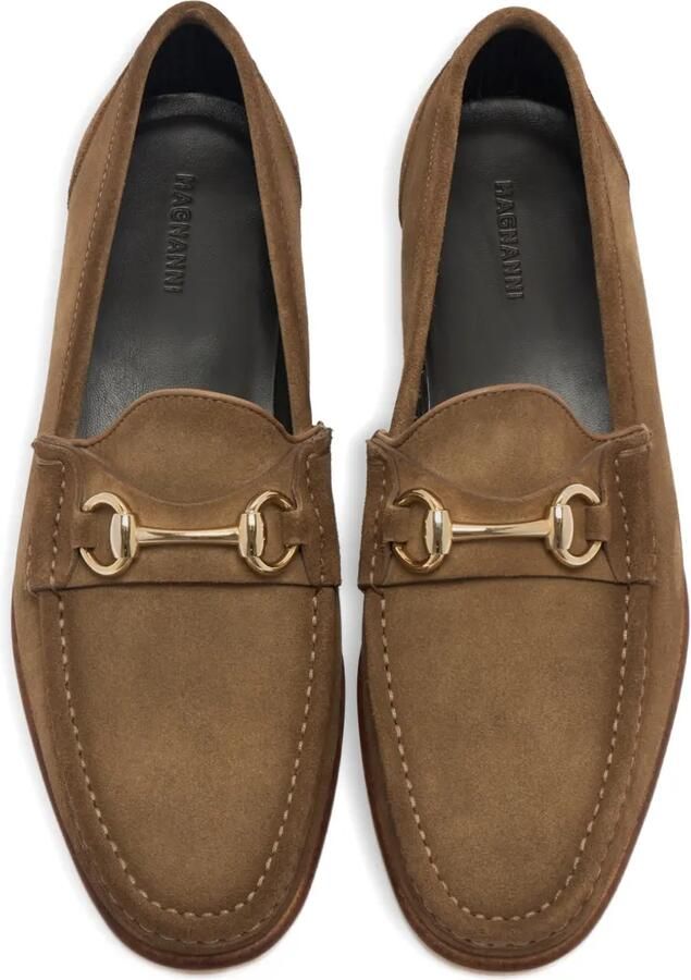 Magnanni Suède loafers Bruin - Foto 3
