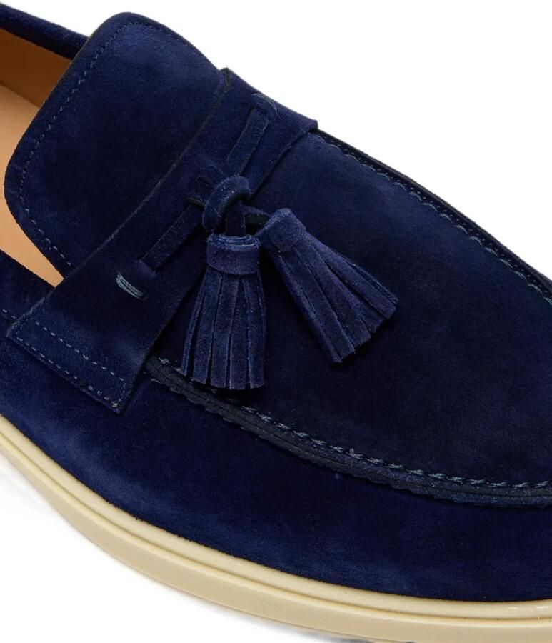 Magnanni Suède loafers met kwastjes Blauw - Foto 2