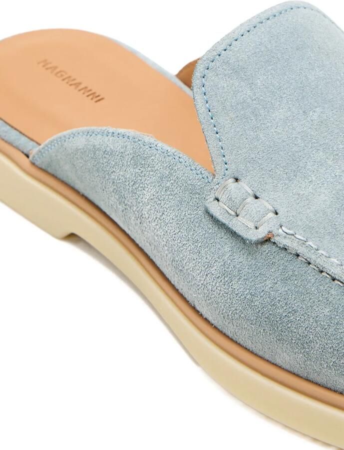 Magnanni Suède muiltjes Blauw