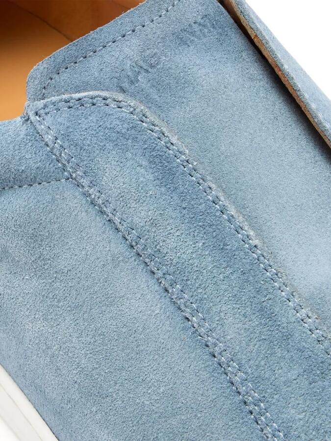 Magnanni Suède slip-on sneakers Blauw - Foto 2