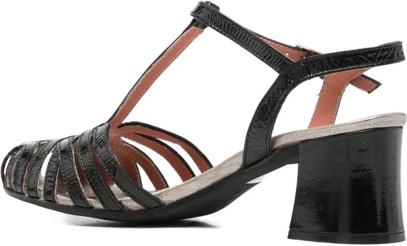MAISON 21 Lakleren sandalen met T-bandje Zwart - Foto 2