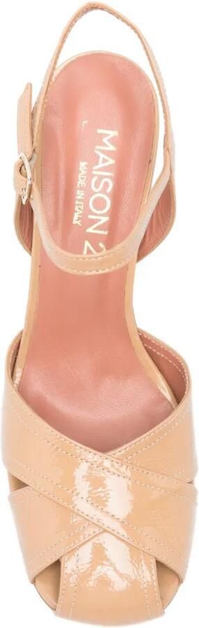 MAISON 21 Sandalen met blokhak Beige - Foto 4