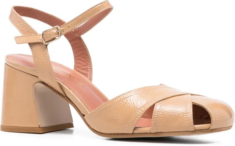 MAISON 21 Sandalen met blokhak Beige - Foto 3