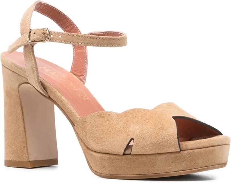 MAISON 21 Sandalen met gesp Beige - Foto 3