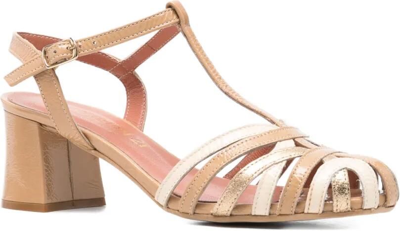 MAISON 21 Sandalen met T-bandje Beige - Foto 3