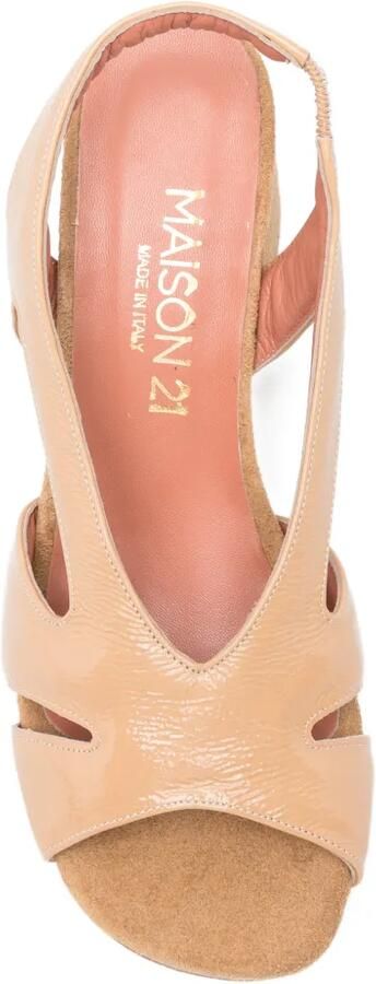 MAISON 21 Slingback sandalen Beige - Foto 4