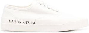 Maison Kitsuné Sneakers met logoprint Wit