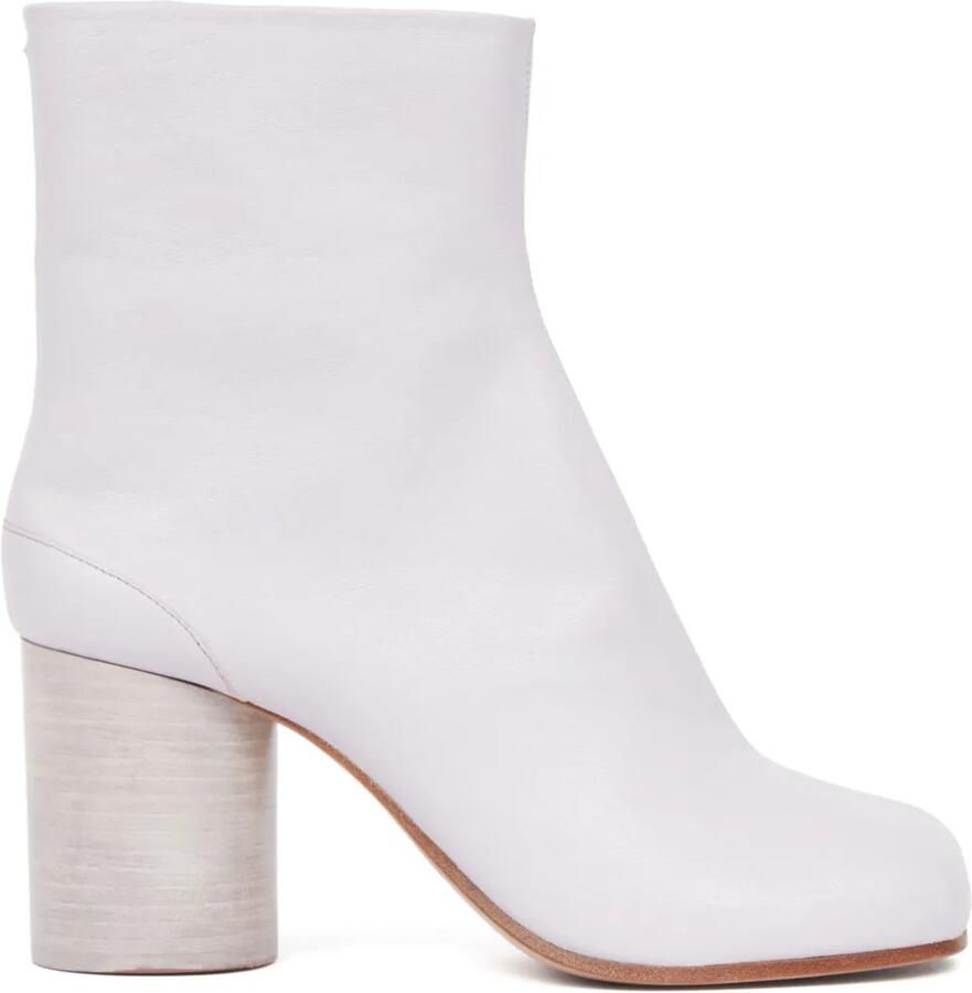 Maison Margiela 80 mm Tabi leren enkellaarzen Paars