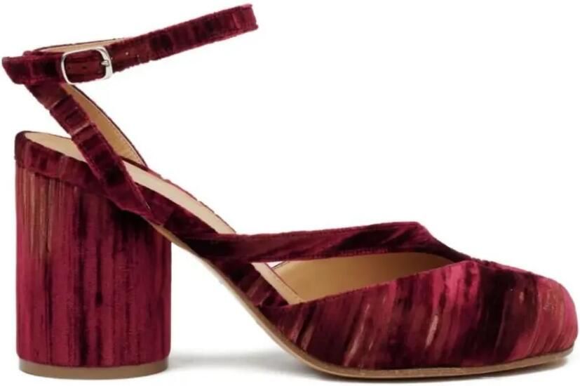 Maison Margiela 80mm Tabi sandalen met enkelbandje Rood