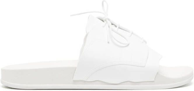 Maison Margiela Badslippers met veters Wit