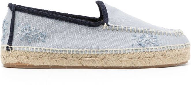 Maison Margiela Espadrilles met borduurwerk Blauw