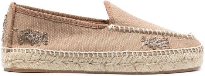 Maison Margiela Espadrilles met borduurwerk Beige