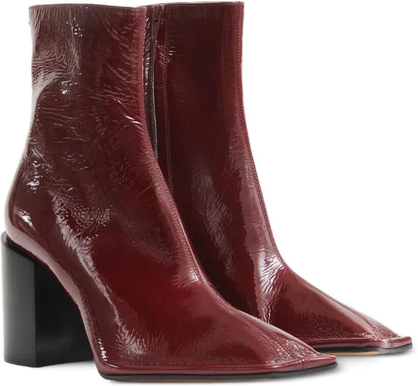 Maison Margiela Enkellaarzen met vierkante neus en afwerking Rood - Foto 4