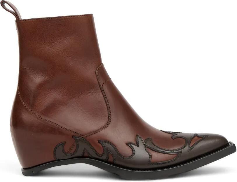 Maison Margiela Heel-Less Western Flame laarzen Bruin