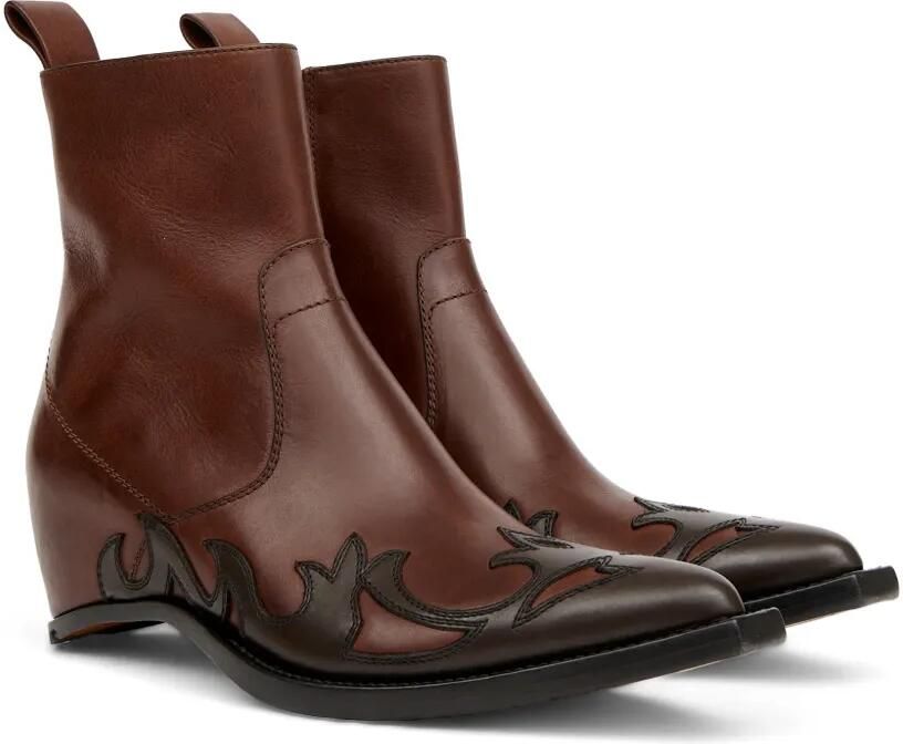 Maison Margiela Heel-Less Western Flame laarzen Bruin - Foto 5