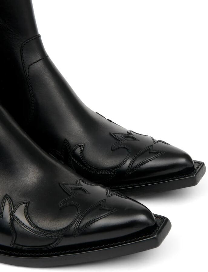 Maison Margiela Heel-Less Western Flame laarzen Zwart - Foto 4