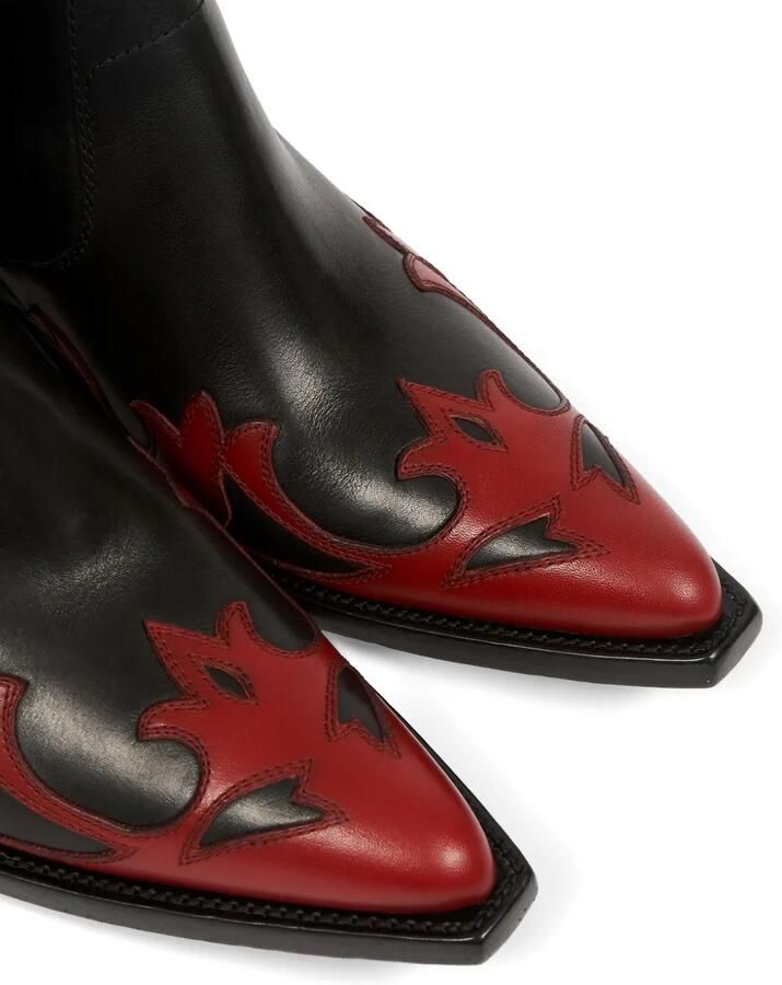 Maison Margiela Heel-Less Western Flames laarzen Zwart - Foto 4