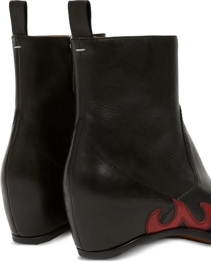 Maison Margiela Heel-Less Western Flames laarzen Zwart - Foto 3