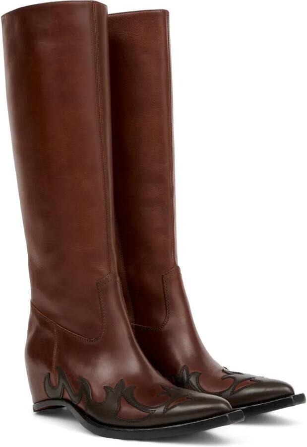Maison Margiela Heel-Less Western knielaarzen Bruin - Foto 4