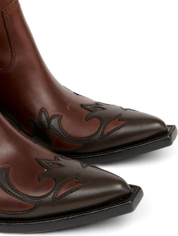 Maison Margiela Heel-Less Western knielaarzen Bruin - Foto 3