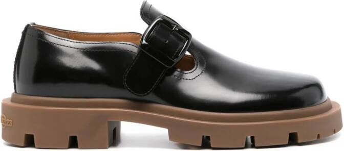 Maison Margiela Ivy leren loafers Zwart