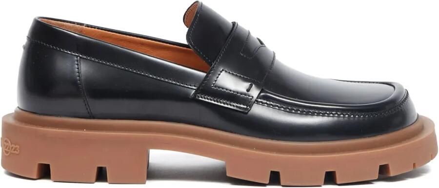 Maison Margiela Ivy leren loafers Zwart