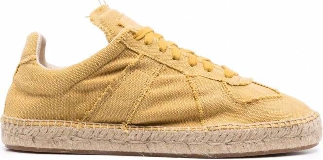 Maison Margiela Jute sneakers met espadrille zool Geel